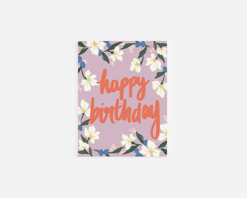 Happy Birthday Rose Gold Foil Card