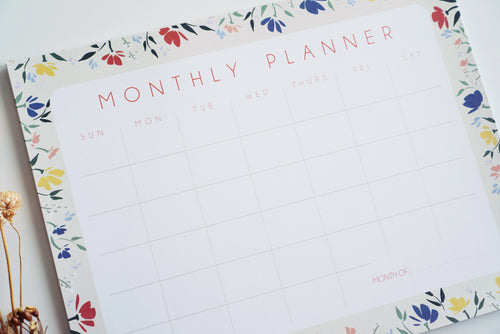 Meadows Print Monthly Planner