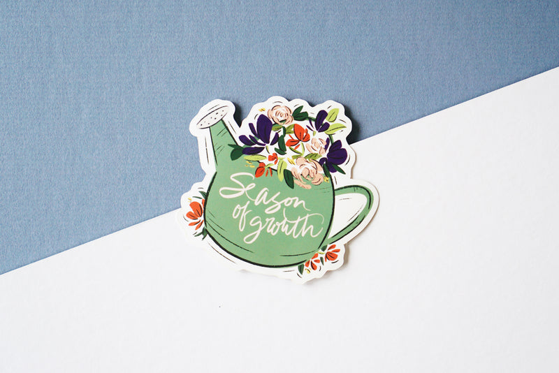 Season of Growth Floral Vinyl Matte Large Sticker