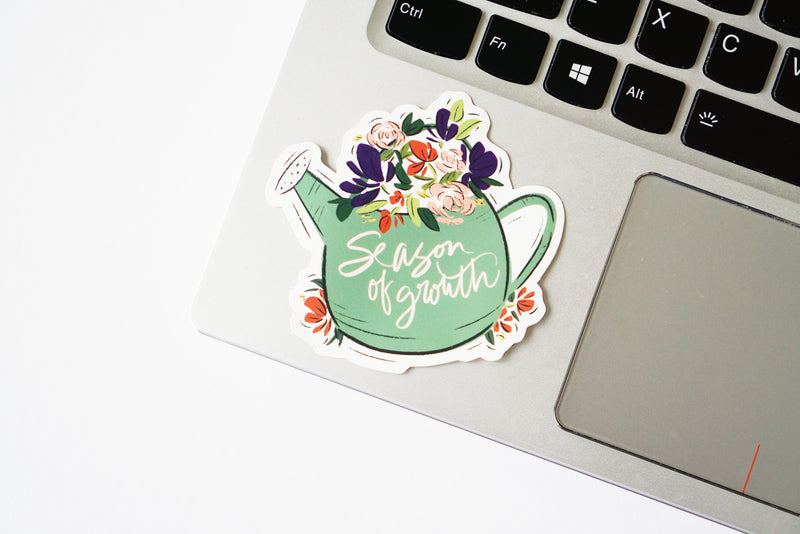 Season of Growth Floral Vinyl Matte Large Sticker