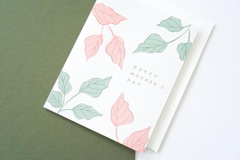 Happy Mother's Day Foliage Inspired Card