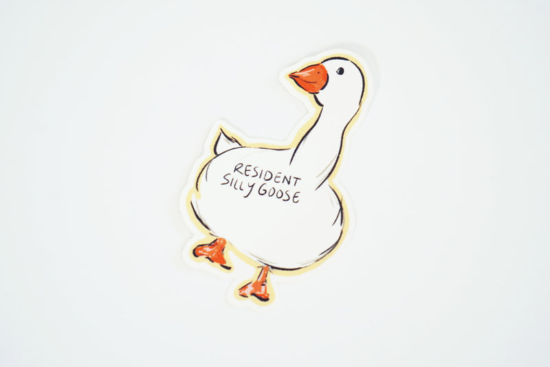 Resident Silly Goose Matte Vinyl Sticker