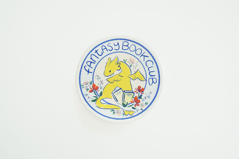 Fantasy Book Club Matte Holographic Vinyl Sticker