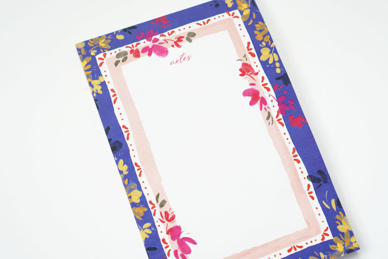 Bright Blue Tropical Notes Memo Pad