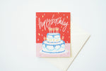 Confetti Cake Happy Birthday Card