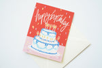 Confetti Cake Happy Birthday Card