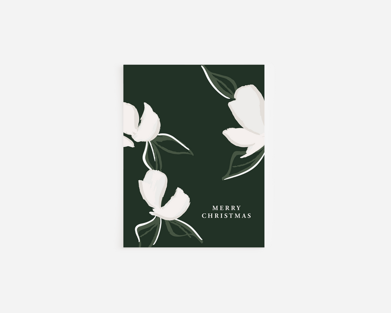 Merry Christmas Silver Foil Card