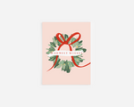Pink Warmest Wishes Holiday Card