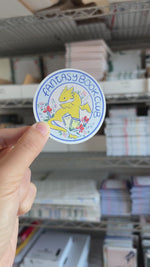 Fantasy Book Club Matte Holographic Vinyl Sticker