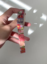 Blue Glitter Floral Washi Tape