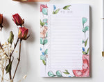 May Floral List Pad