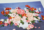 Floral Impressions, in Blue