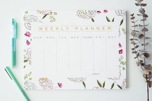 Floral Weekly Planner
