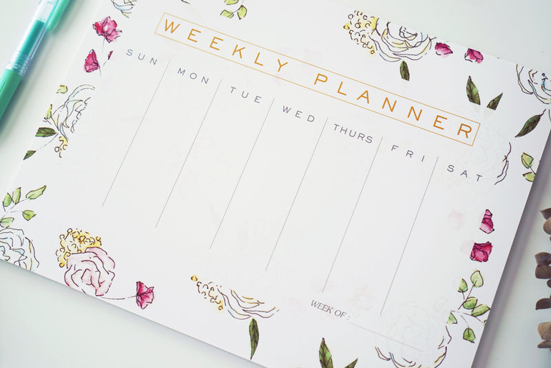 Floral Weekly Planner