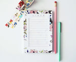 Spring Floral List Pad