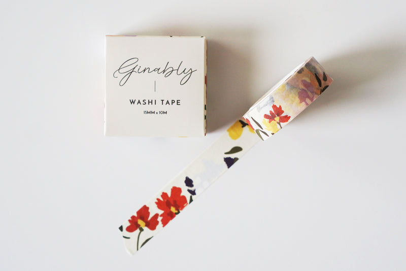 Floral Painting Washi Tape