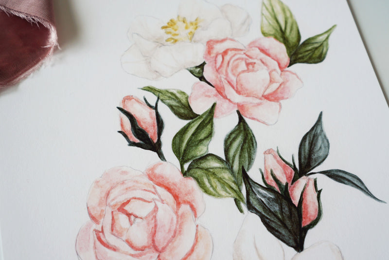 Roses and Poppy Flowers
