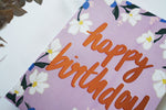 Happy Birthday Rose Gold Foil Card