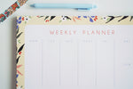 Light Yellow Whimsical Floral Weekly Planner
