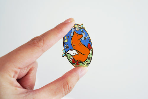 Storybook Fox Enamel Pin