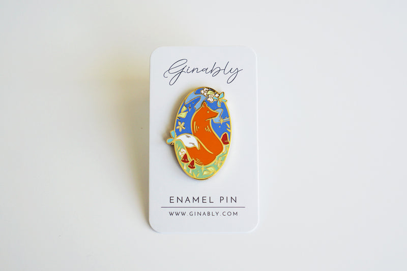 Storybook Fox Enamel Pin