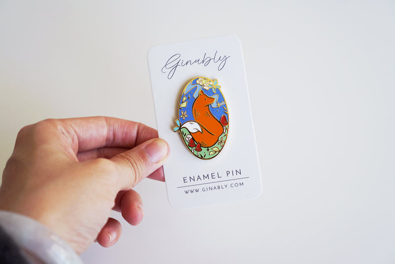 Storybook Fox Enamel Pin