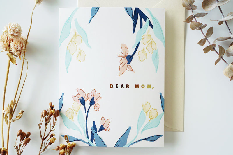 Dear Mom Gold Foil Card