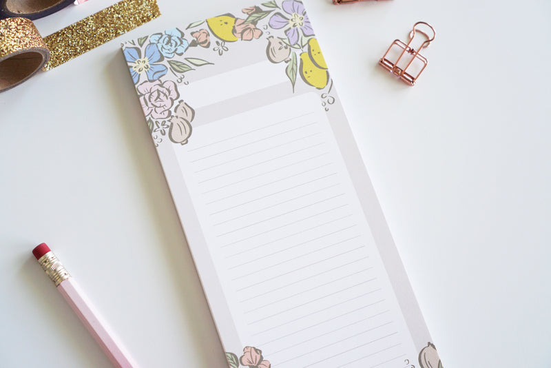 Muted Pastel Lined Notepad