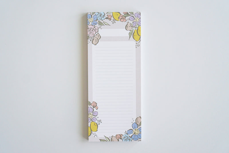 Muted Pastel Lined Notepad