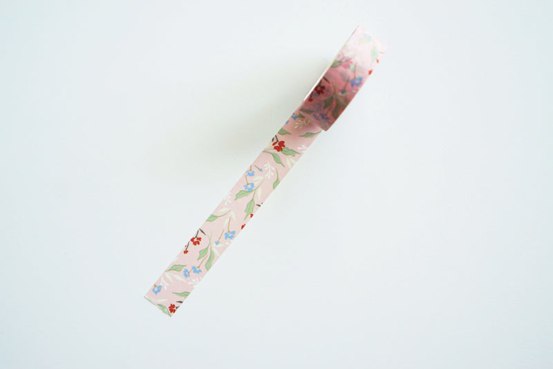 Baby Pink Floral Pattern Washi Tape