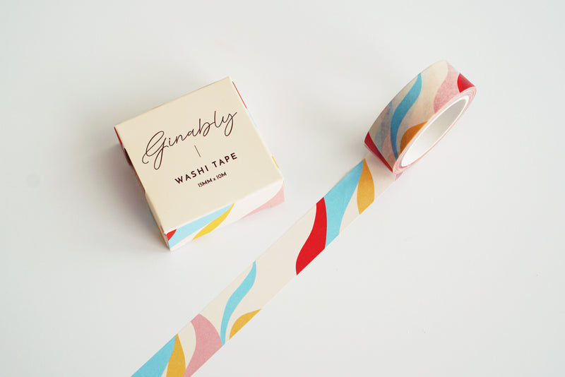 Retro Wave Pattern Washi Tape