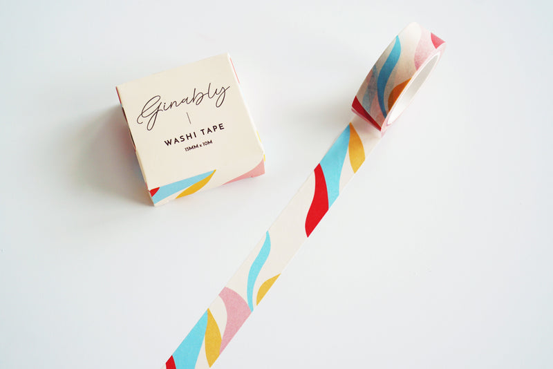 Retro Wave Pattern Washi Tape