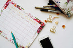 Floral Monthly Planner - Ginably - 3