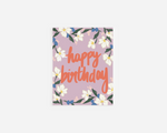 Happy Birthday Rose Gold Foil Card