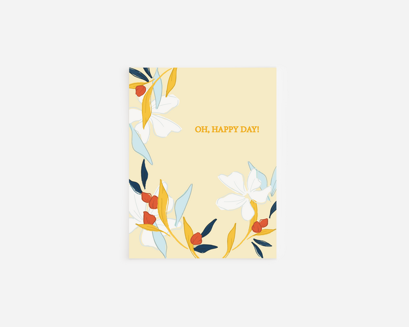 Oh, Happy Day Gold Foil Card