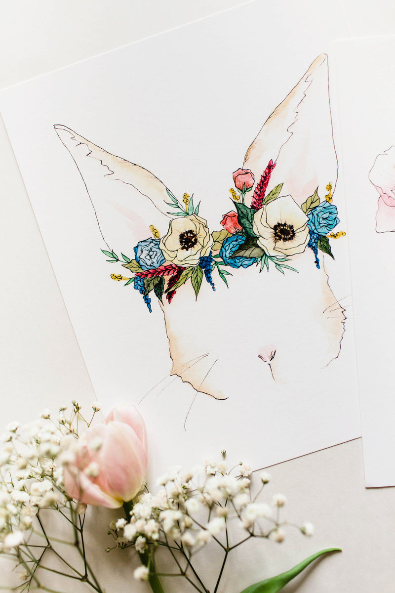 Bunny Flower Crown - Ginably - 3