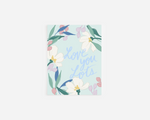 Love You Lots Iridescent Foil Card