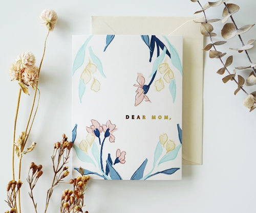 Dear Mom Gold Foil Card