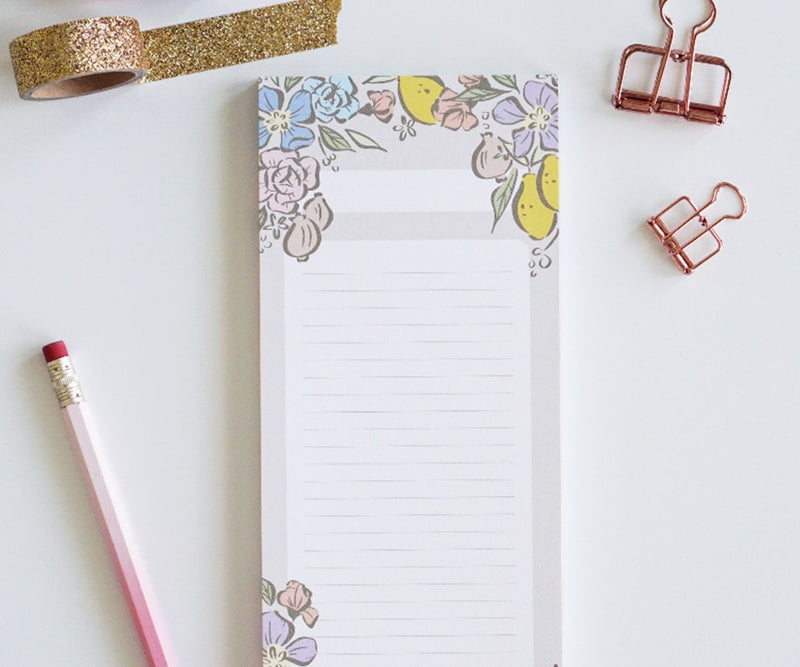 Muted Pastel Lined Notepad