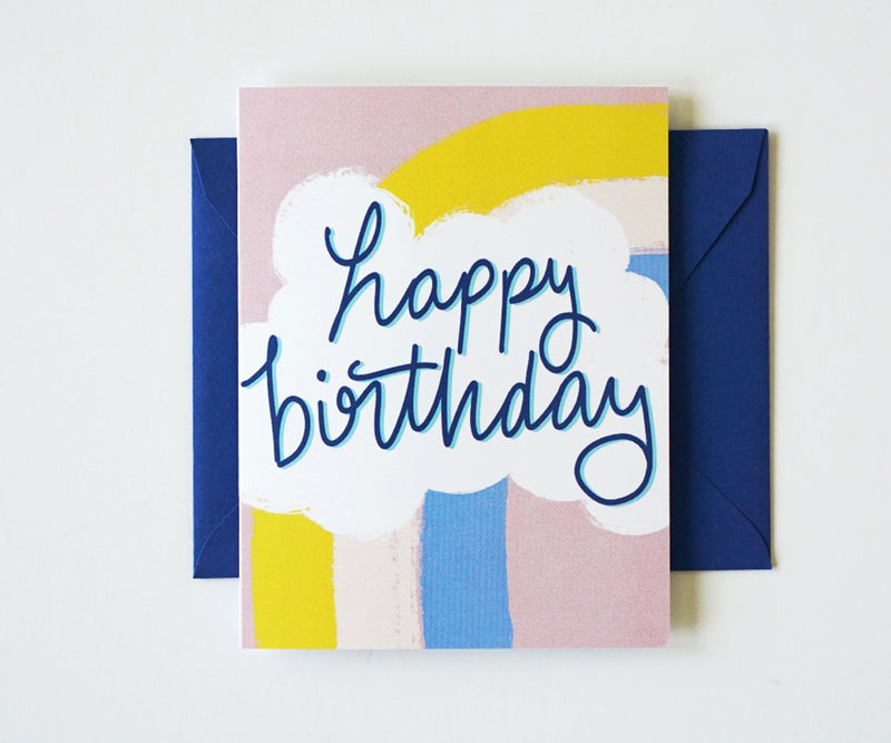 Rainbow Happy Birthday Card