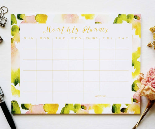 Abstract Monthly Planner - Ginably - 1