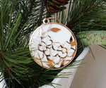 White and Gold Floral Ornament