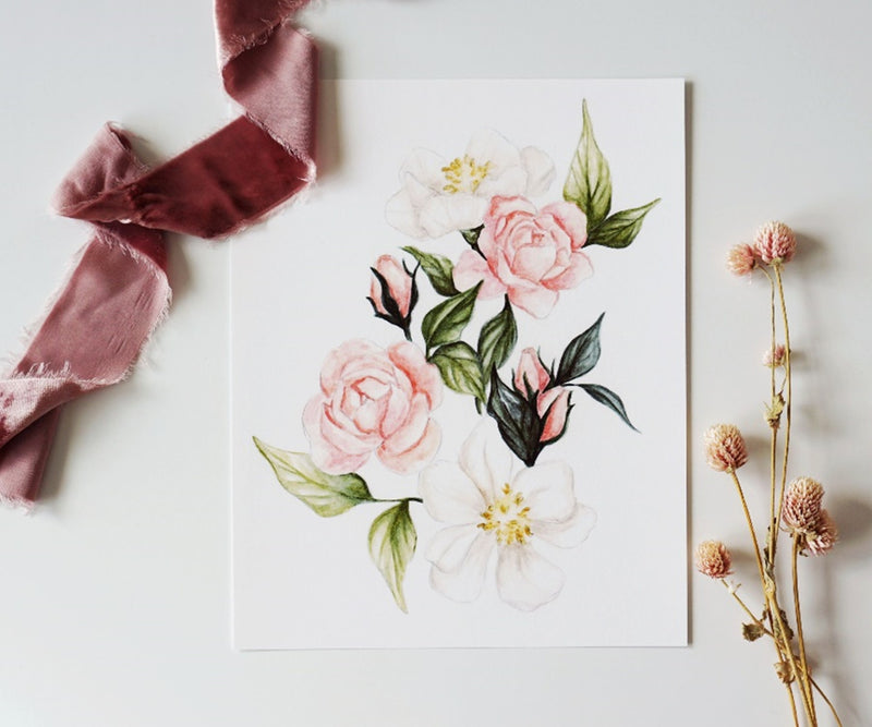 Roses and Poppy Flowers