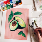 Avocados in Gouache